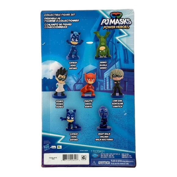 PJ Masks Figurine Playset, 7 Piece Deluxe Collectible Figure Set Christmas Gift - Picture 3 of 3